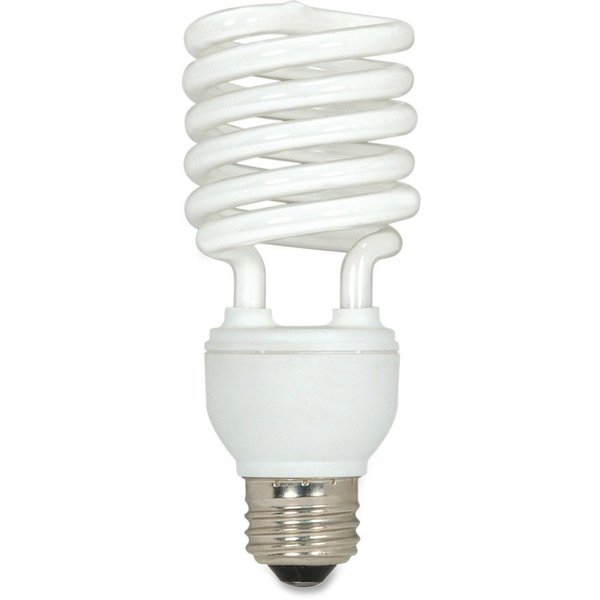 Satco CFL Spiral Bulb T2, 23W, 1600Lumens, 36/CT, White PK SDNS6274CT